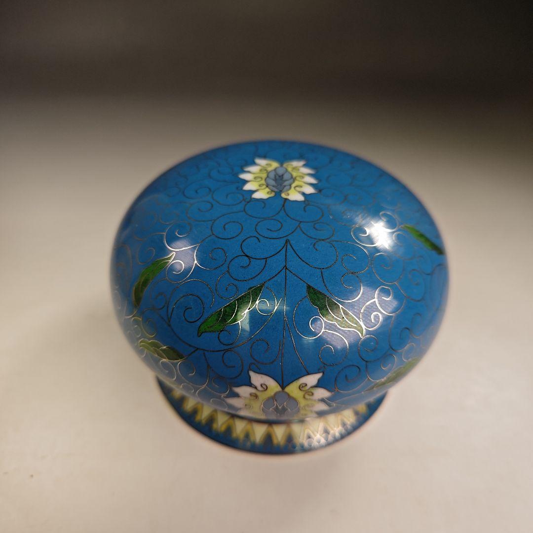 イ884 健水『黄井仁作』『鵬雲斎好　唐物七宝　健水　共箱』茶道具　こぼし　茶受