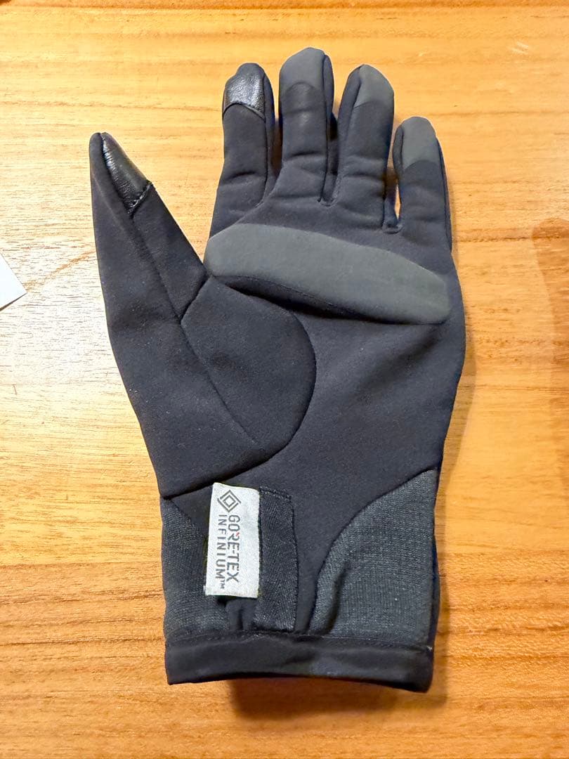 Arcteryx アークテリクス ベンタ グローブ M ロゴ 刺繍 黒　手袋