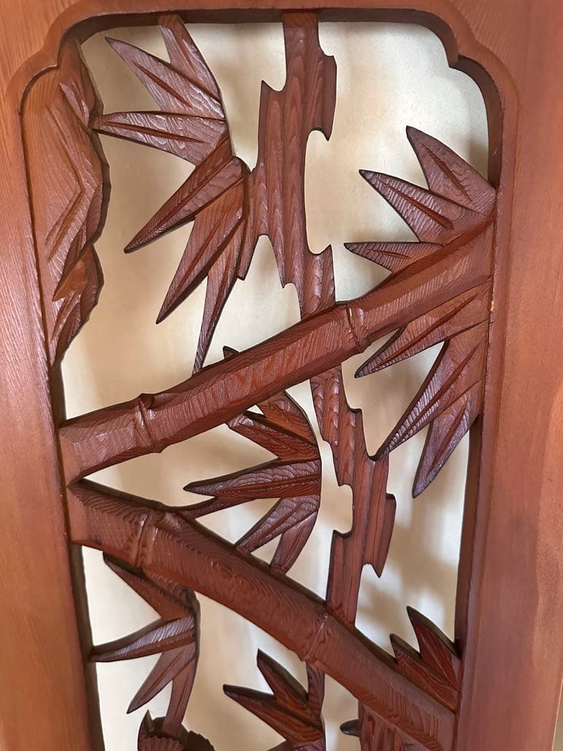 欄間　らんま　昭和　レトロ　2枚セット　レア　希少　松　木