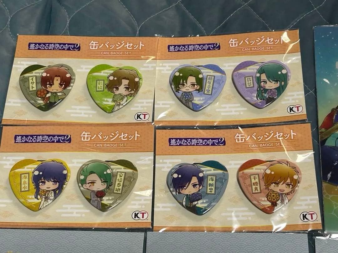 遙かなる時空の中で　クリアファイル　アクリルブロック　缶バッジ　メッセージカード