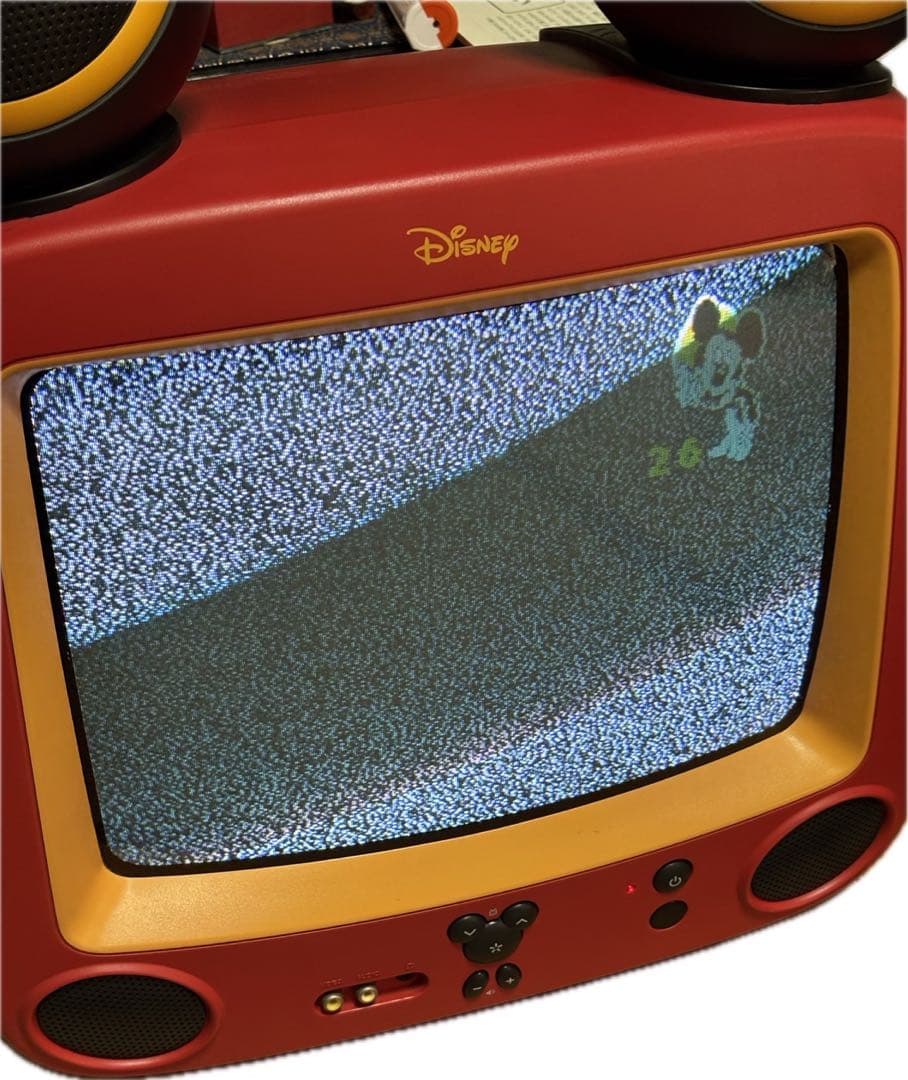 ディズニー ミッキーマウス 14型ブラウン管テレビ ＋ DVDプレイヤー