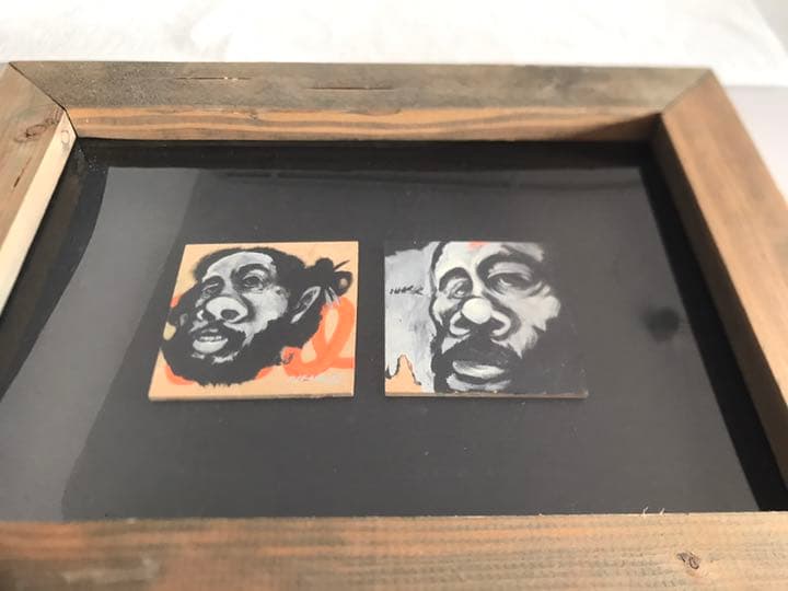 絵画(画家による手作り額縁付)