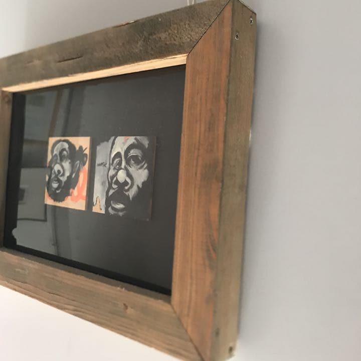 絵画(画家による手作り額縁付)