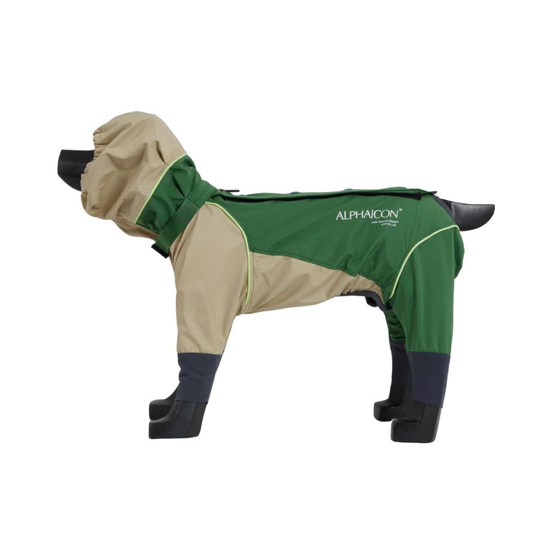 ALPHAICON 犬服　レインドッグガード AVOCADO Lサイズ