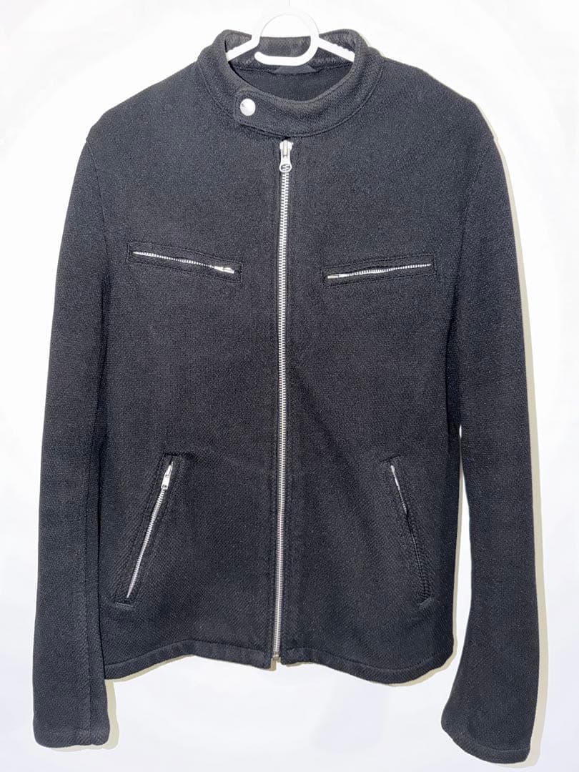 【名作】コムデギャルソンオム AD2010 ポリエステル ライダースジャケット