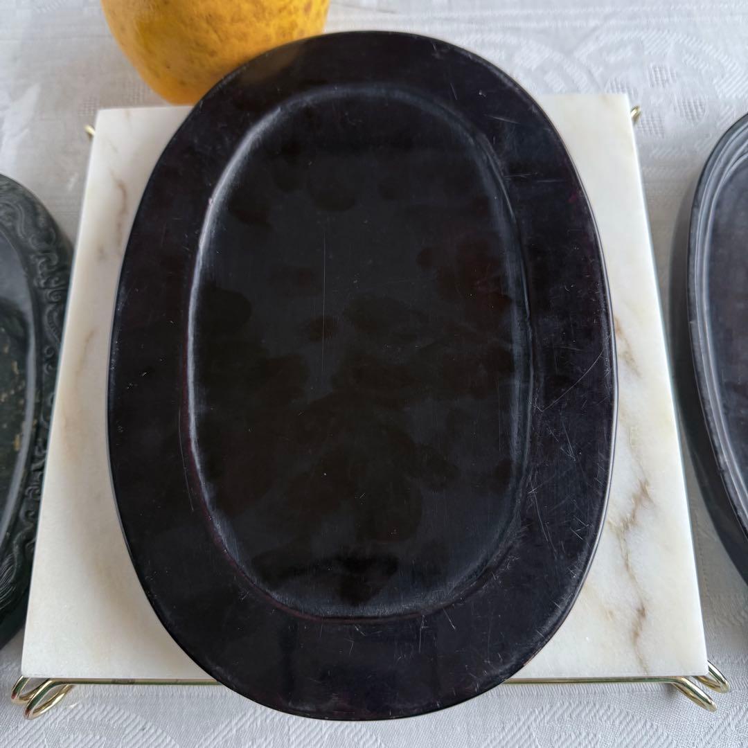 超限定出品‼️端渓硯『DRAGON双龍蛋形硯』」昇竜蛋形金星唐木箱蓋証明書付1点③