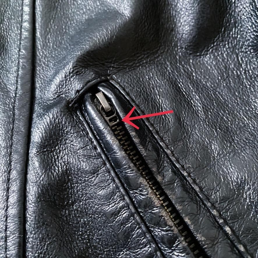 海外古着 レザー 本革 シングルライダースジャケット 4XL ブラック