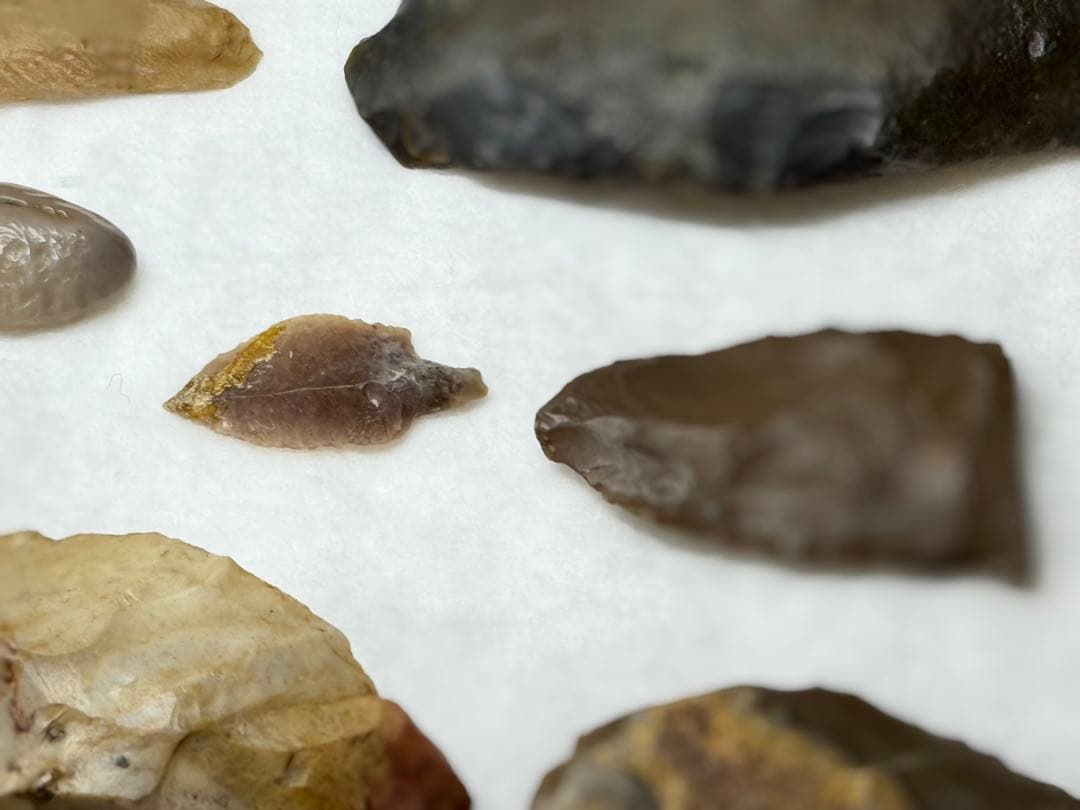 T54 古代コレクション 石器時代 矢尻 石斧 発掘収集品 矢尻全長7.3㎝