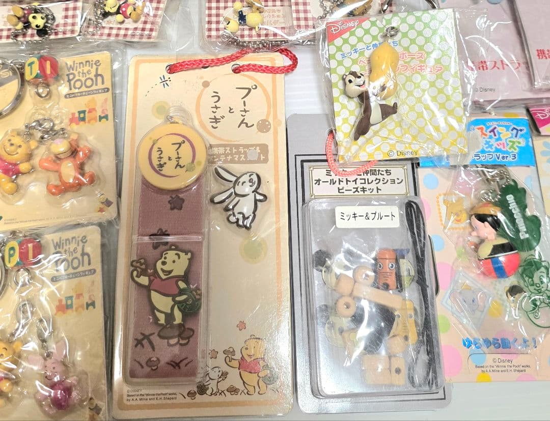 ディズニー くまの プーさん ミッキーマウス 他 ストラップ キーホルダー