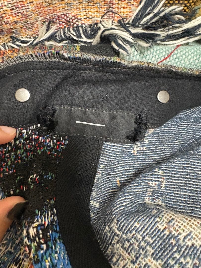 minus ［−］cut off zip up hoodie フリンジパーカー