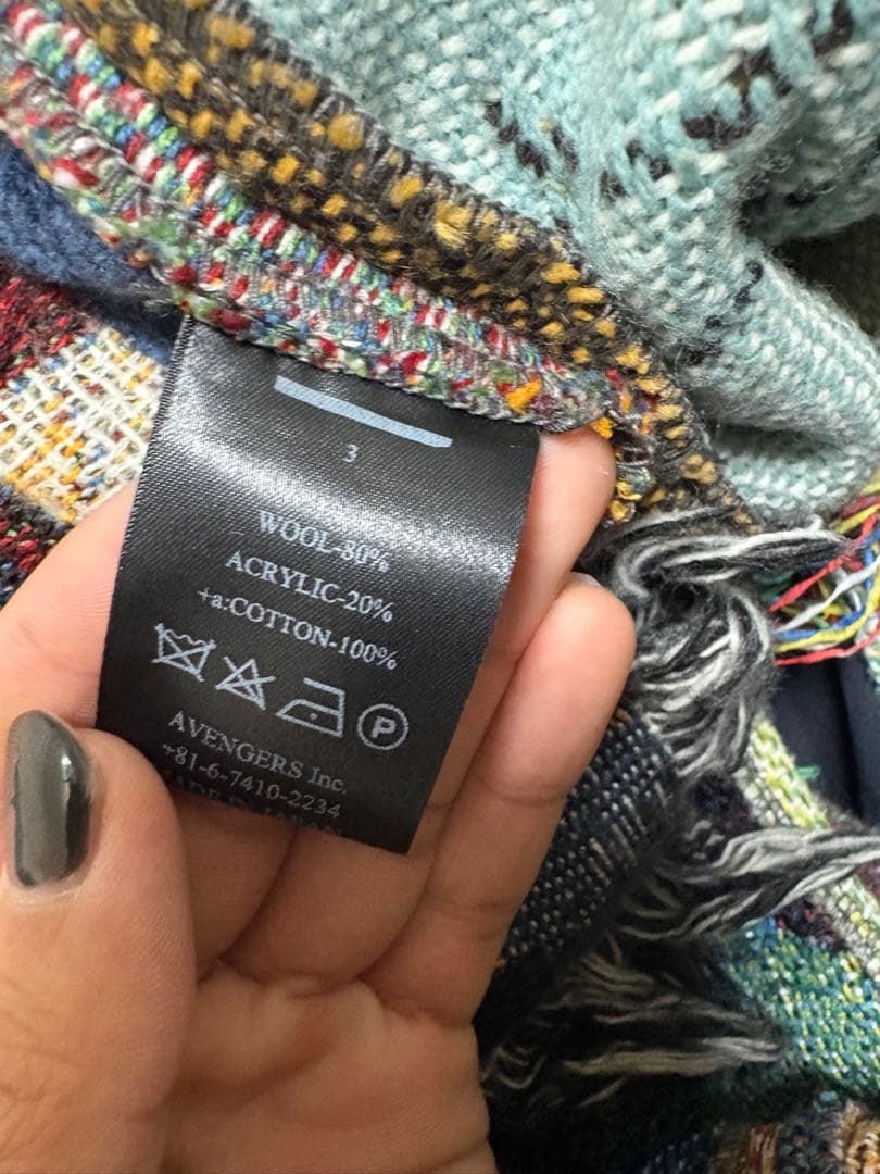 minus ［−］cut off zip up hoodie フリンジパーカー