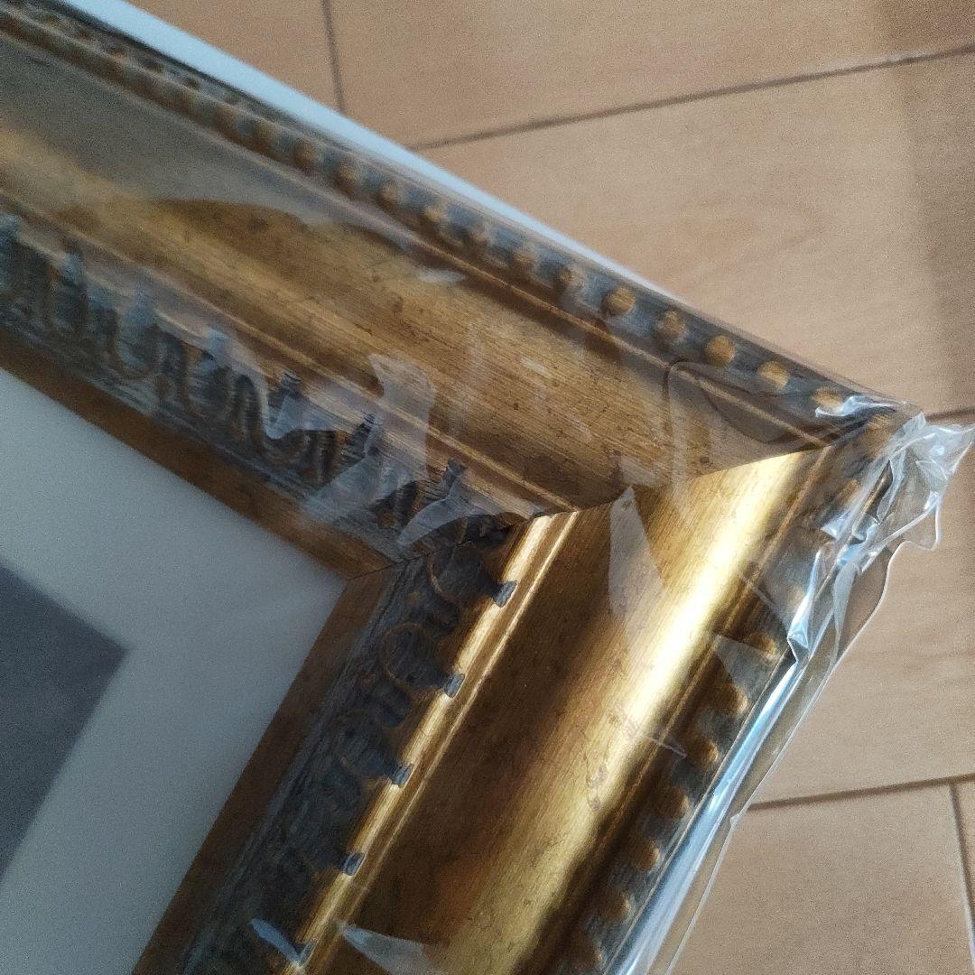 新品未使用　クロード・モネ 金色装飾額　日傘の女　＆　赤い船 アルジャントゥイユ