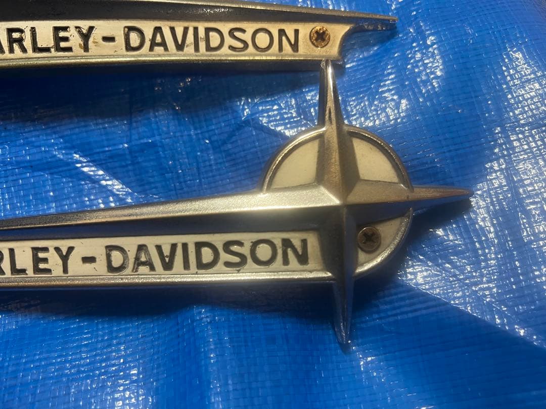 【希少品】HARLEY-DAVIDSON タンクエンブレム 左右セット当時物