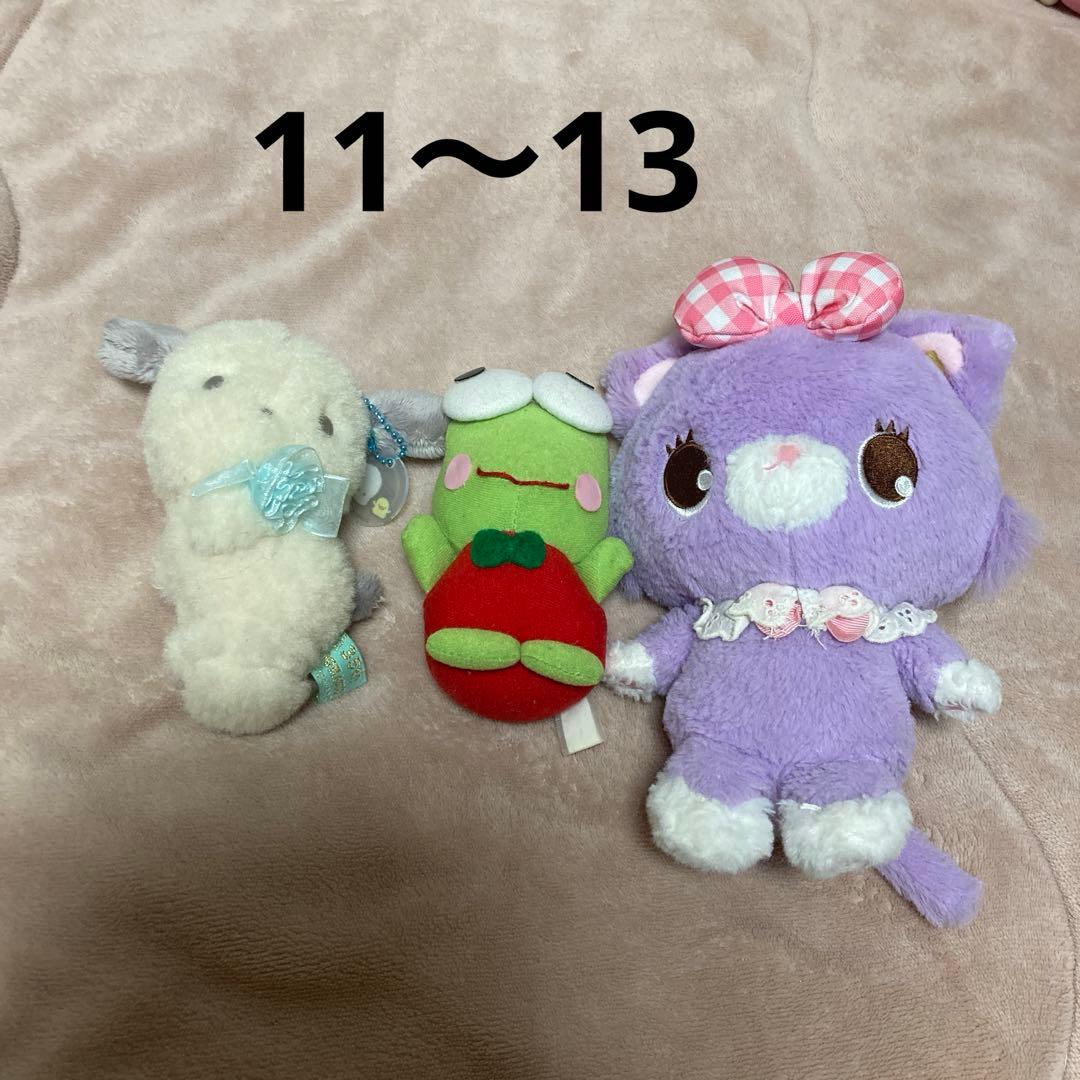 サンリオ　マスコット＆ぬいぐるみ　1976〜最近まで　34こ　中古　バラ売り不可