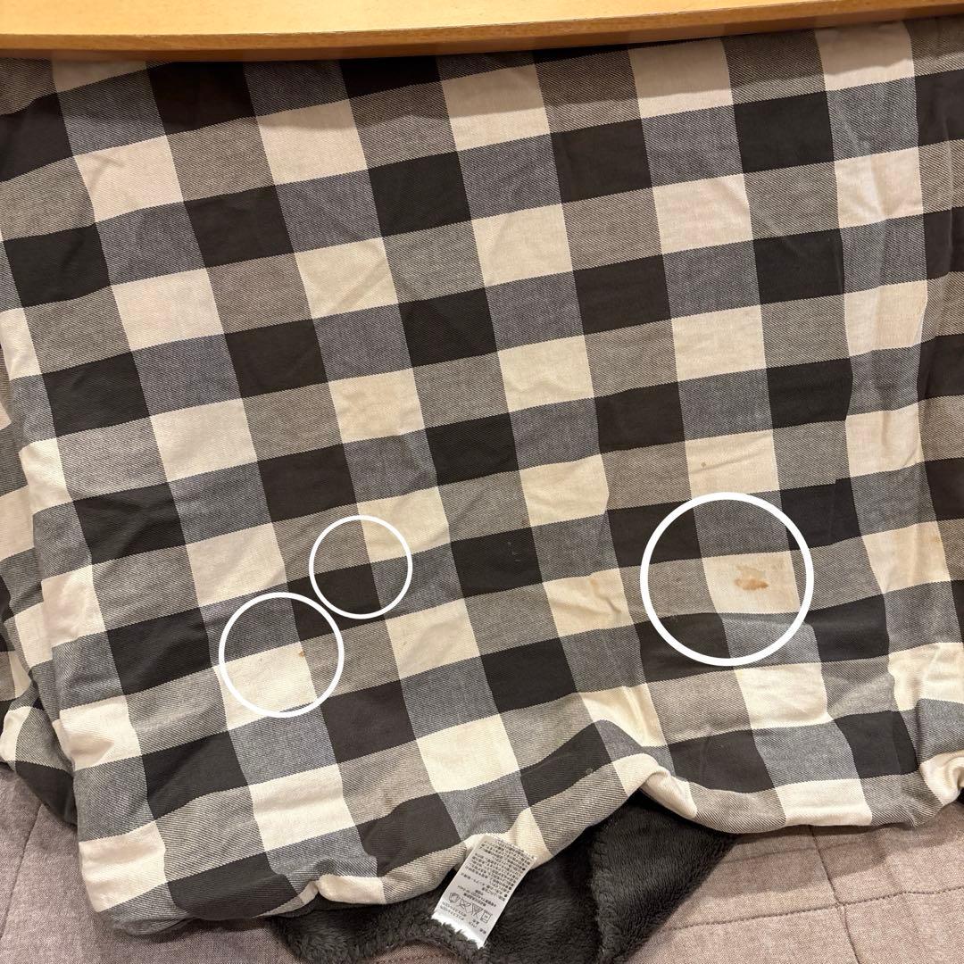 無印良品　楕円形こたつ 本体　タモ材曲木脚　フラットヒーター　こたつふとん　敷物