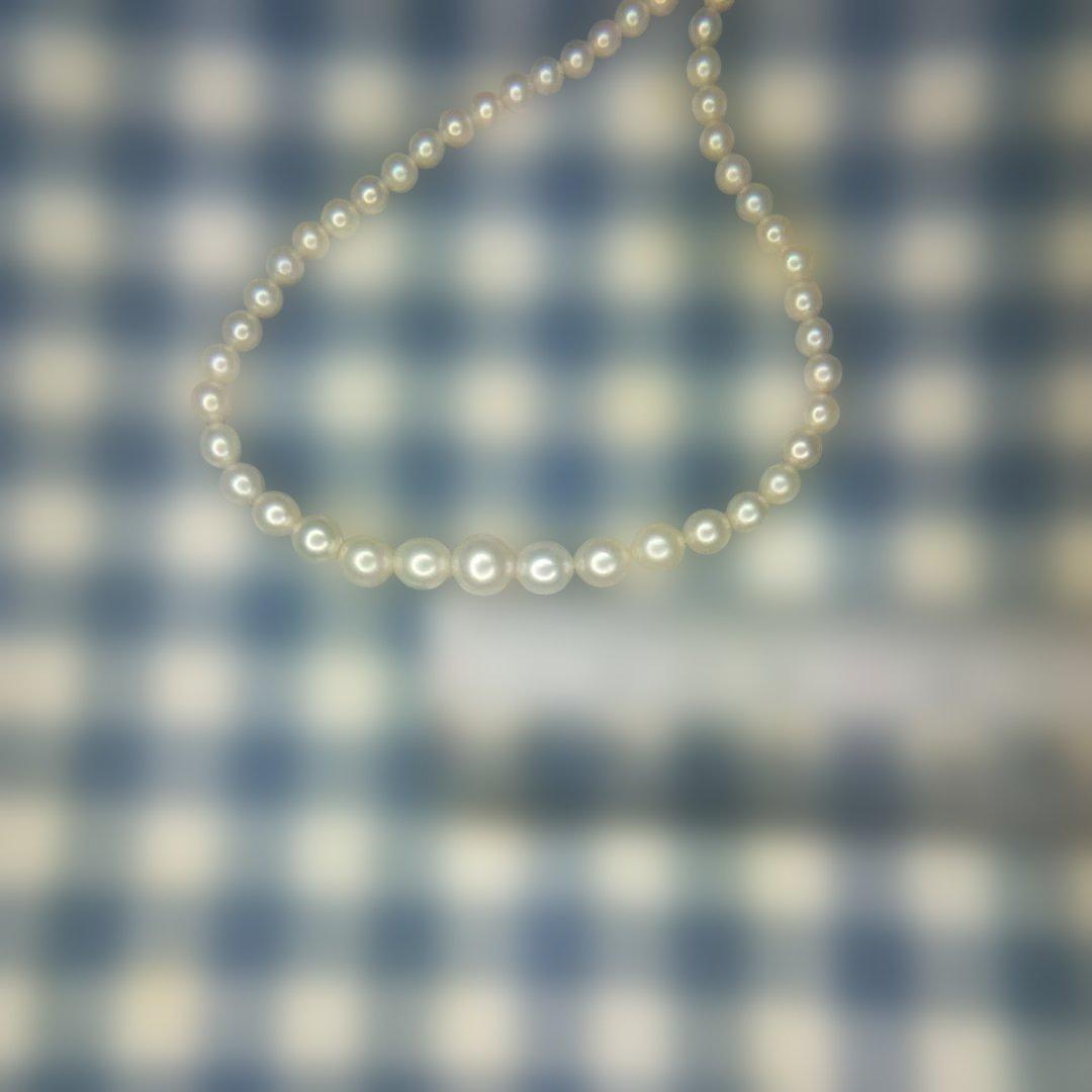 金具14K 本パールネックレス 約40cm