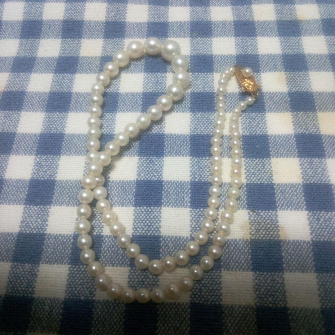 金具14K 本パールネックレス 約40cm