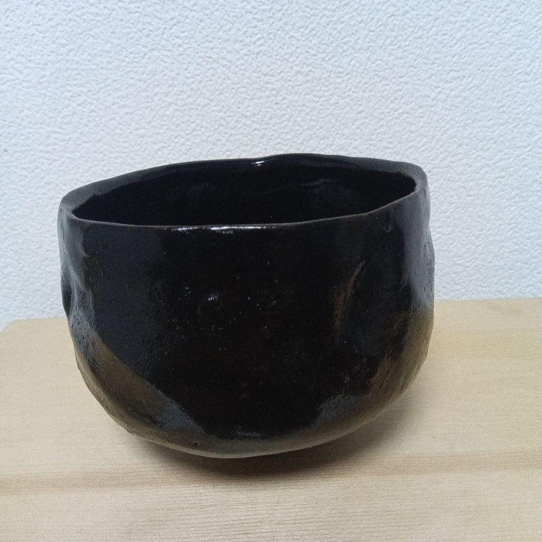 ☆大樋焼／黒釉薬.抹茶碗.茶道具.大薮窯
