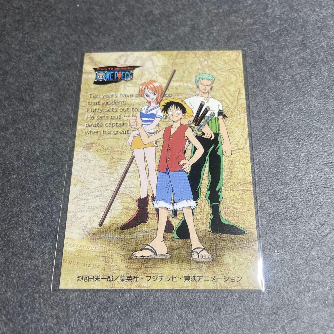 【超希少】　1999年　ONE PIECE 非売品　カード　ルフィ　ナミ　ゾロ