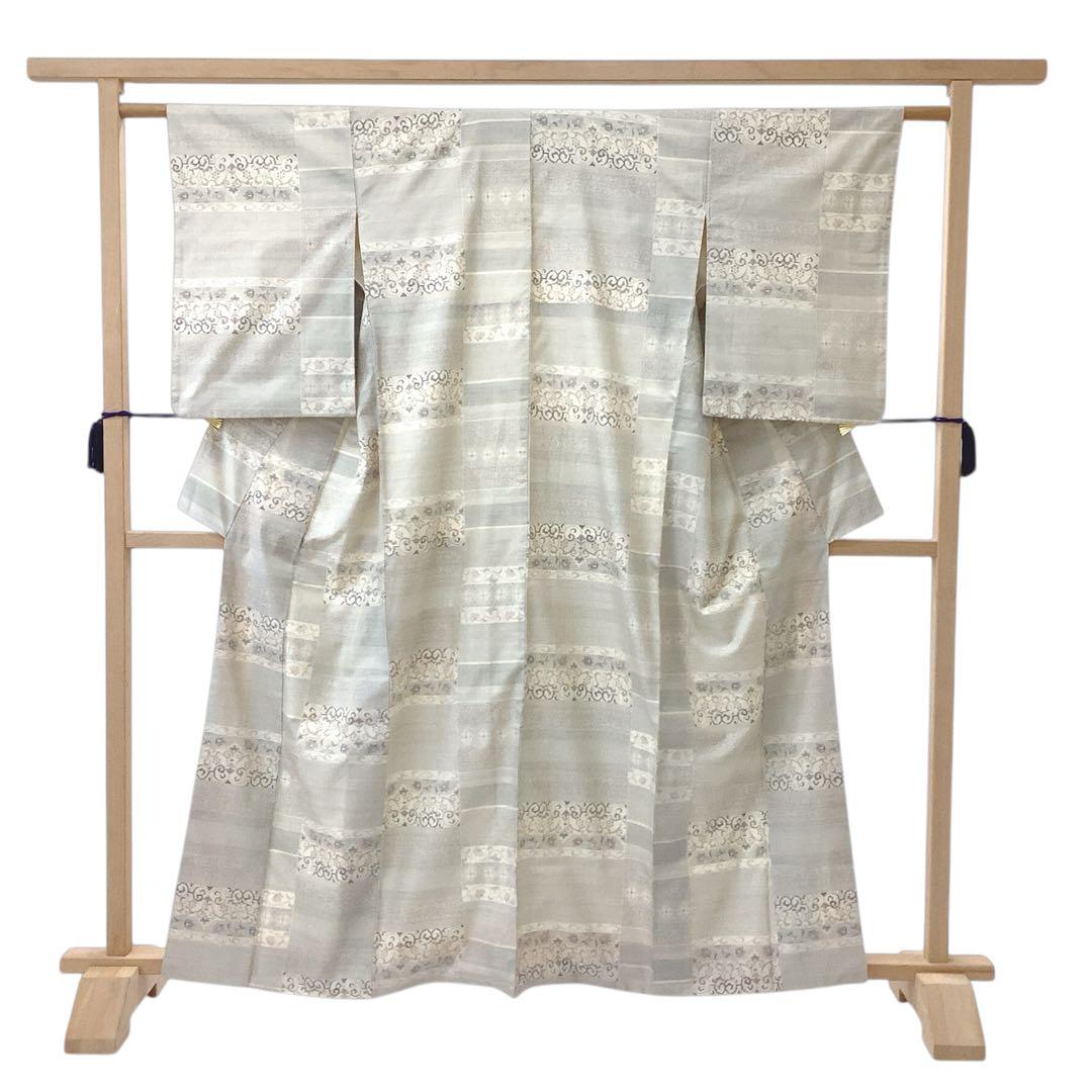 ◎mk-1109　　本場大島紬　白大島　西野織物　証付き　中古品　　1-15