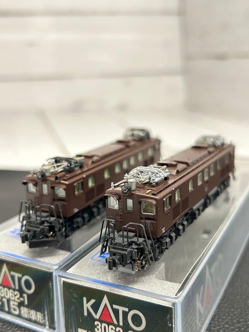 KATO EF15 3062-1.2 標準形.最終形 2両セット 茶 Nゲージ
