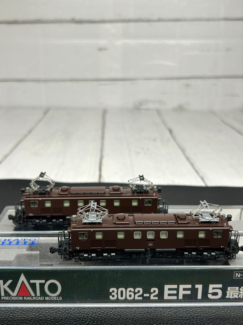 KATO EF15 3062-1.2 標準形.最終形 2両セット 茶 Nゲージ