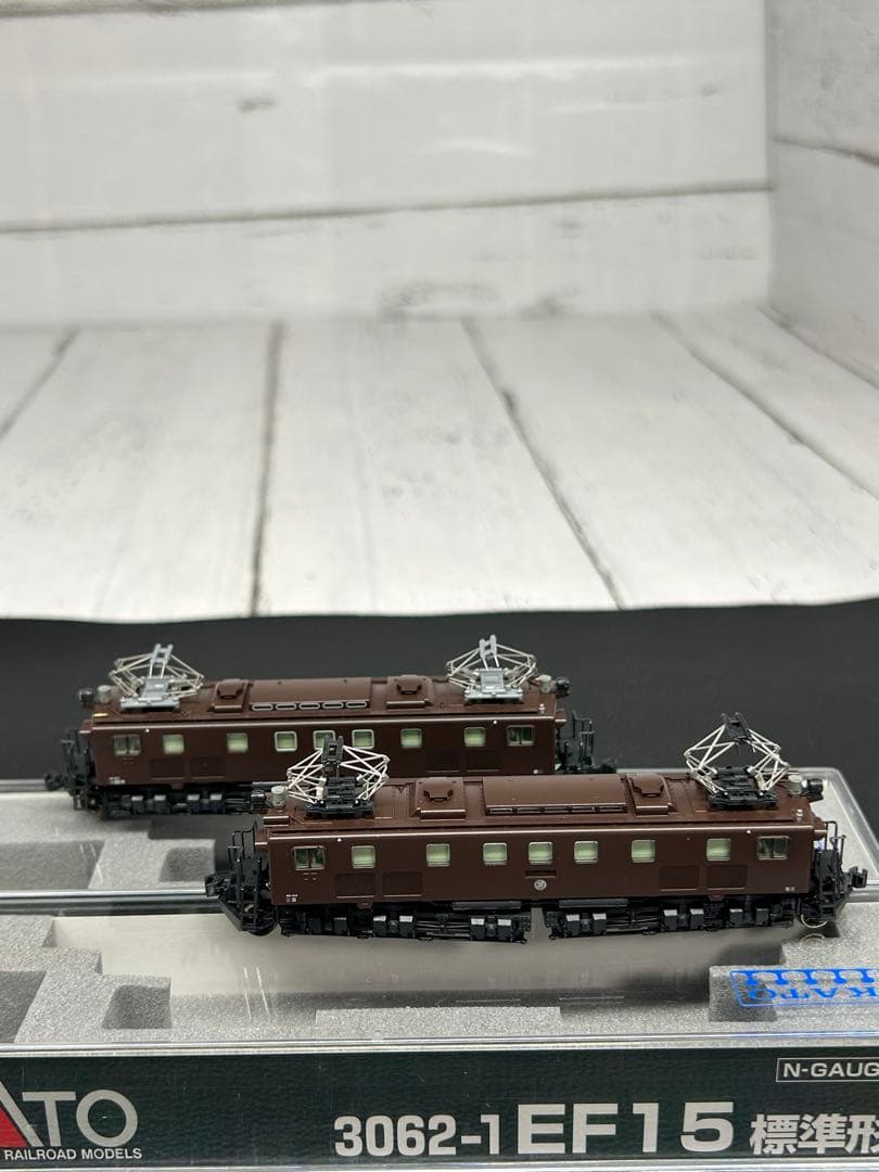 KATO EF15 3062-1.2 標準形.最終形 2両セット 茶 Nゲージ
