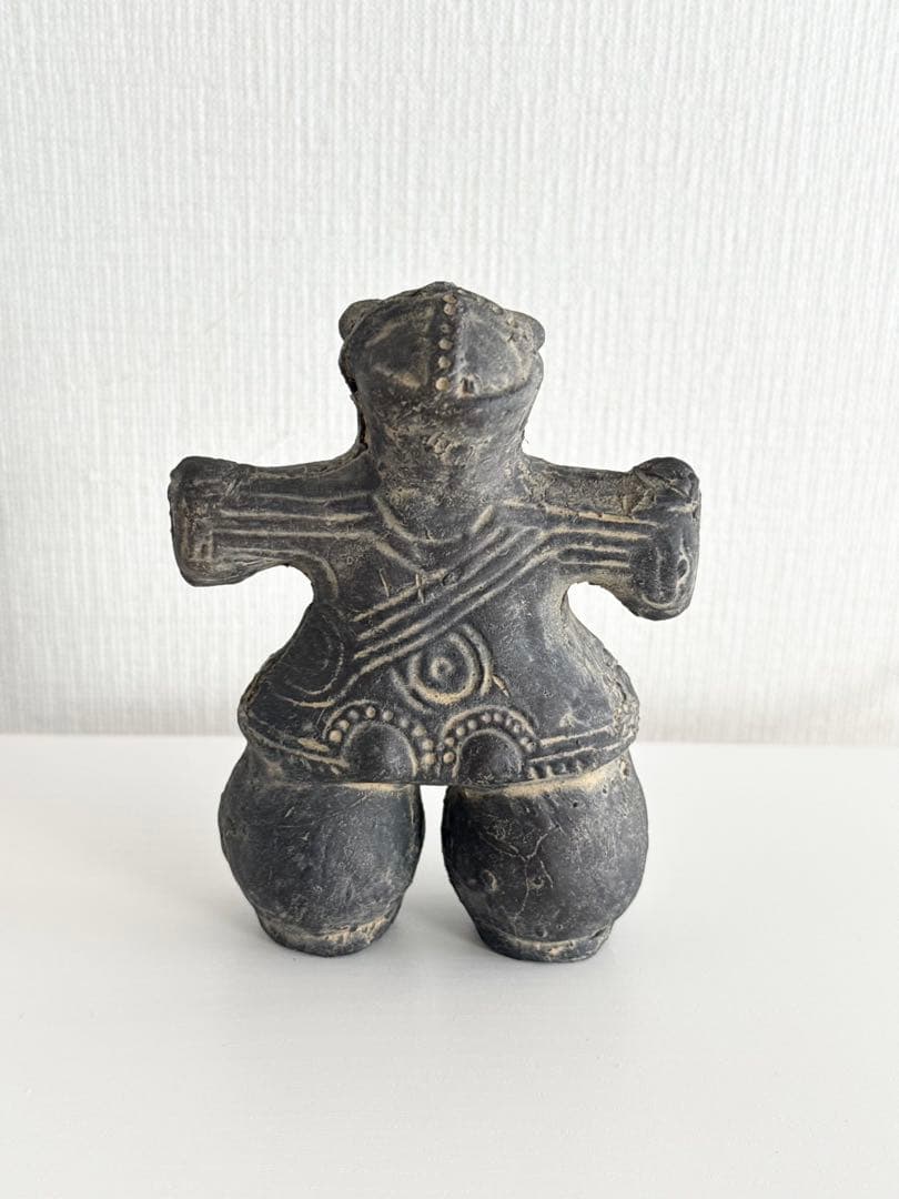 土偶 仮面の女神 陶器製 置物