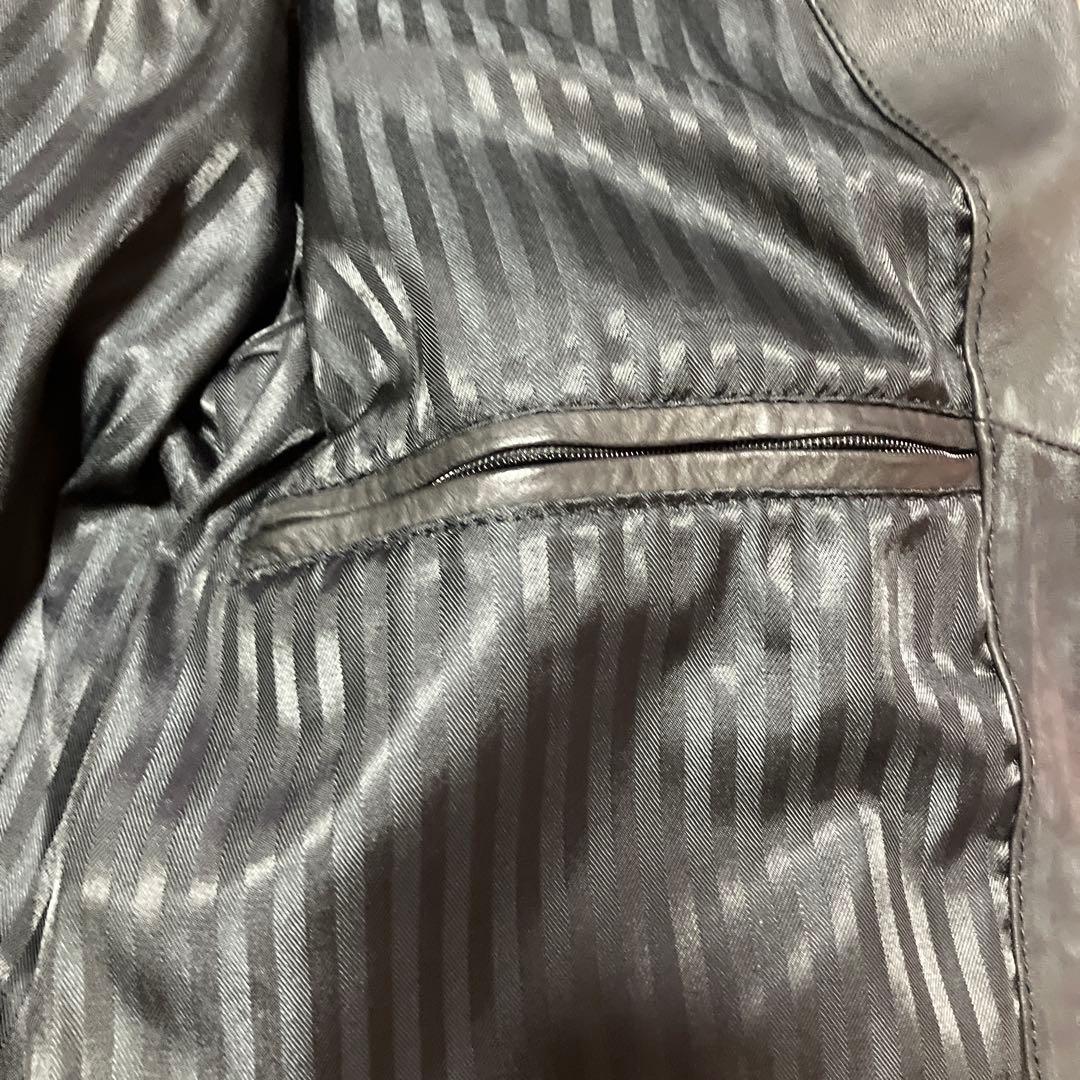 one and half ラムレザーシングルライダース ジャケット