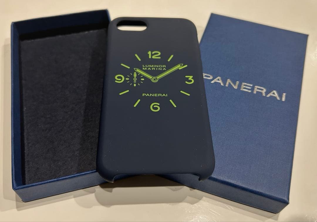 PANERAI 時計デザイン iPhoneカバー　ケース　ネイビー　ノベルティ
