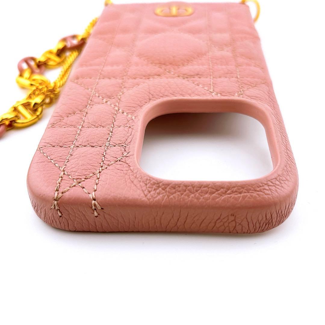 ディオール レディディオール iPhone14 Pro チェーン スマホケース