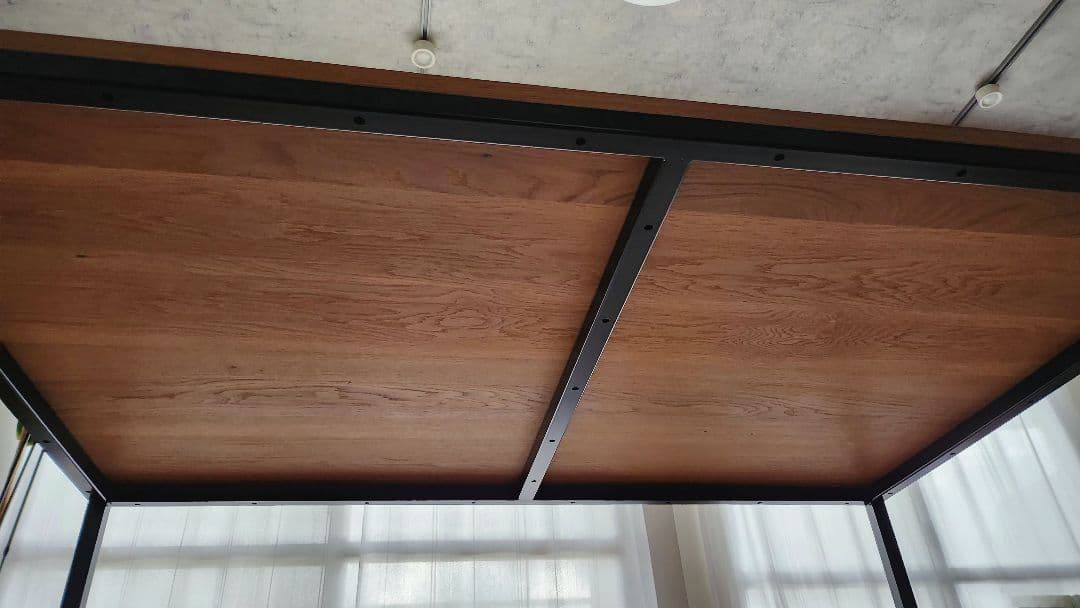 ダイニングテーブル アイアン×無垢材(オーク)