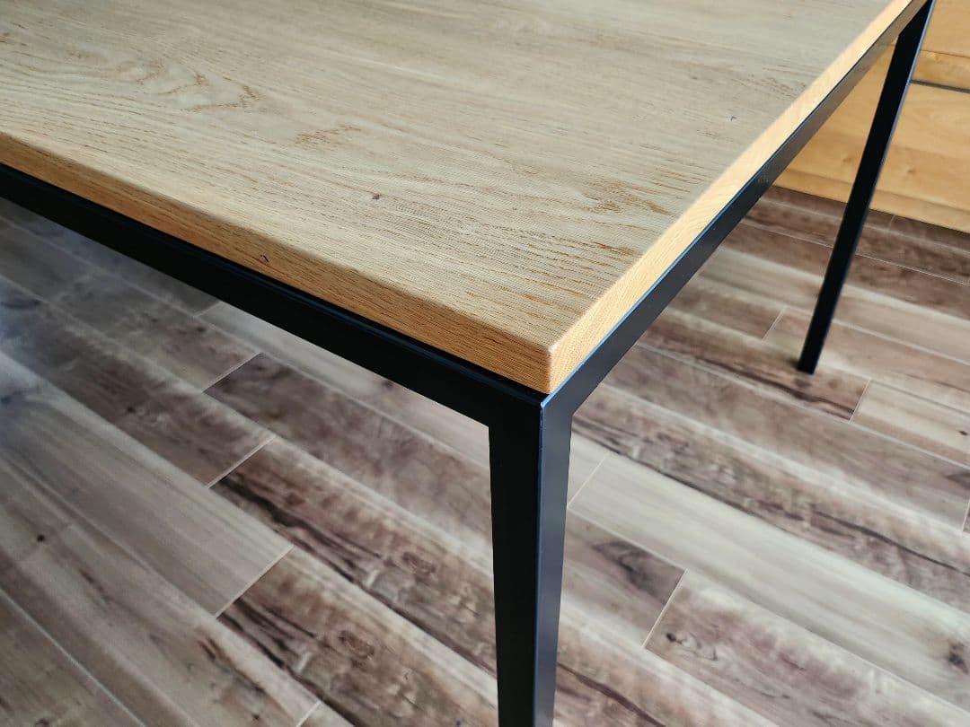 ダイニングテーブル アイアン×無垢材(オーク)