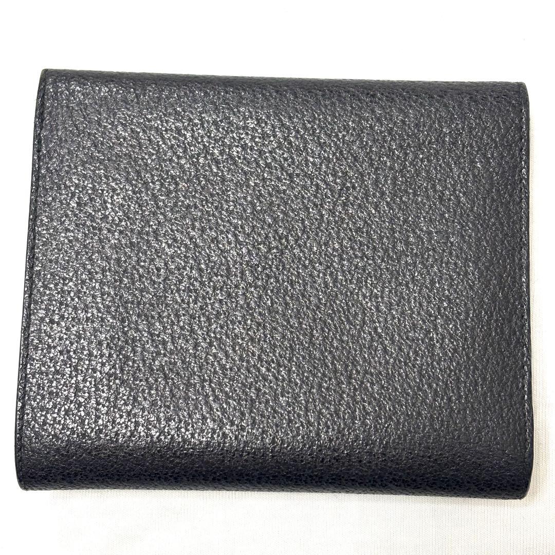 美品 グッチ GUCCI 二つ折り財布 ホースビット レザー 本革 ブラック