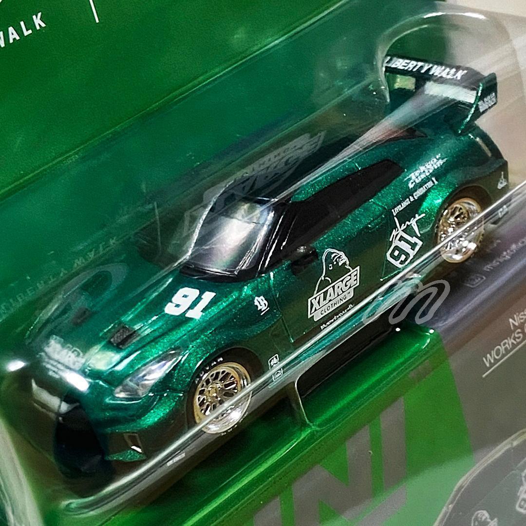 MINIGT LBWK × XLARGE GT NISSAN 35GT グリーン