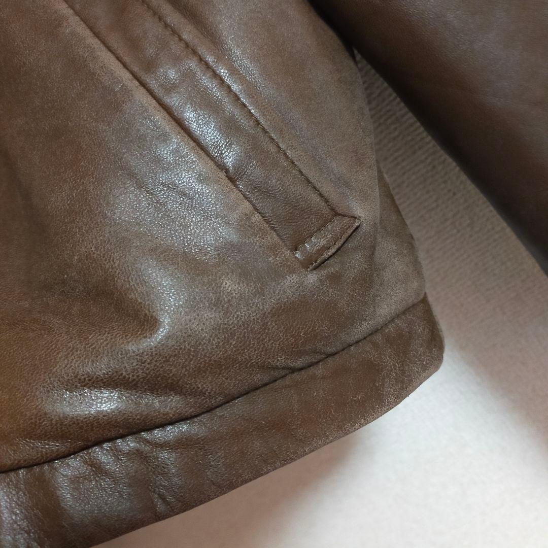 LEVI'S リーバイス 韓国製90s レザージャケット ライダース ラムレザー