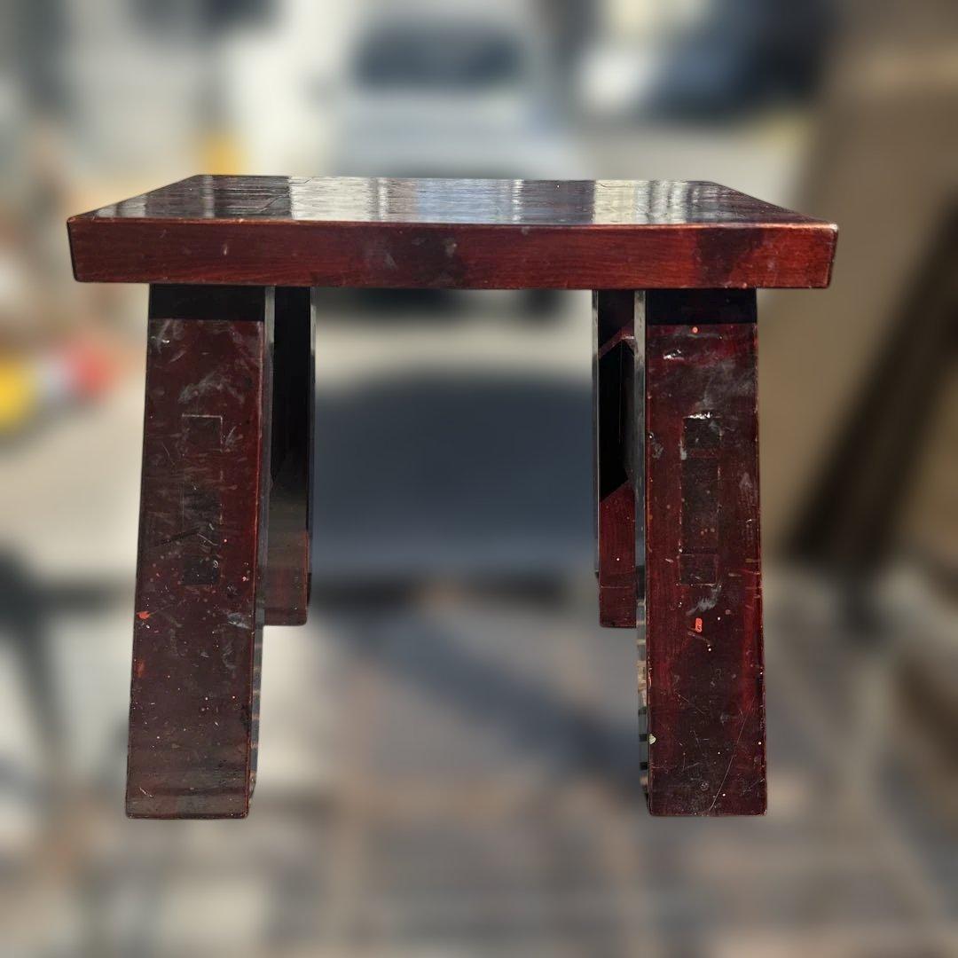 漆付着 漆器職人の作業台／Urushi Artisan’s Work Stool