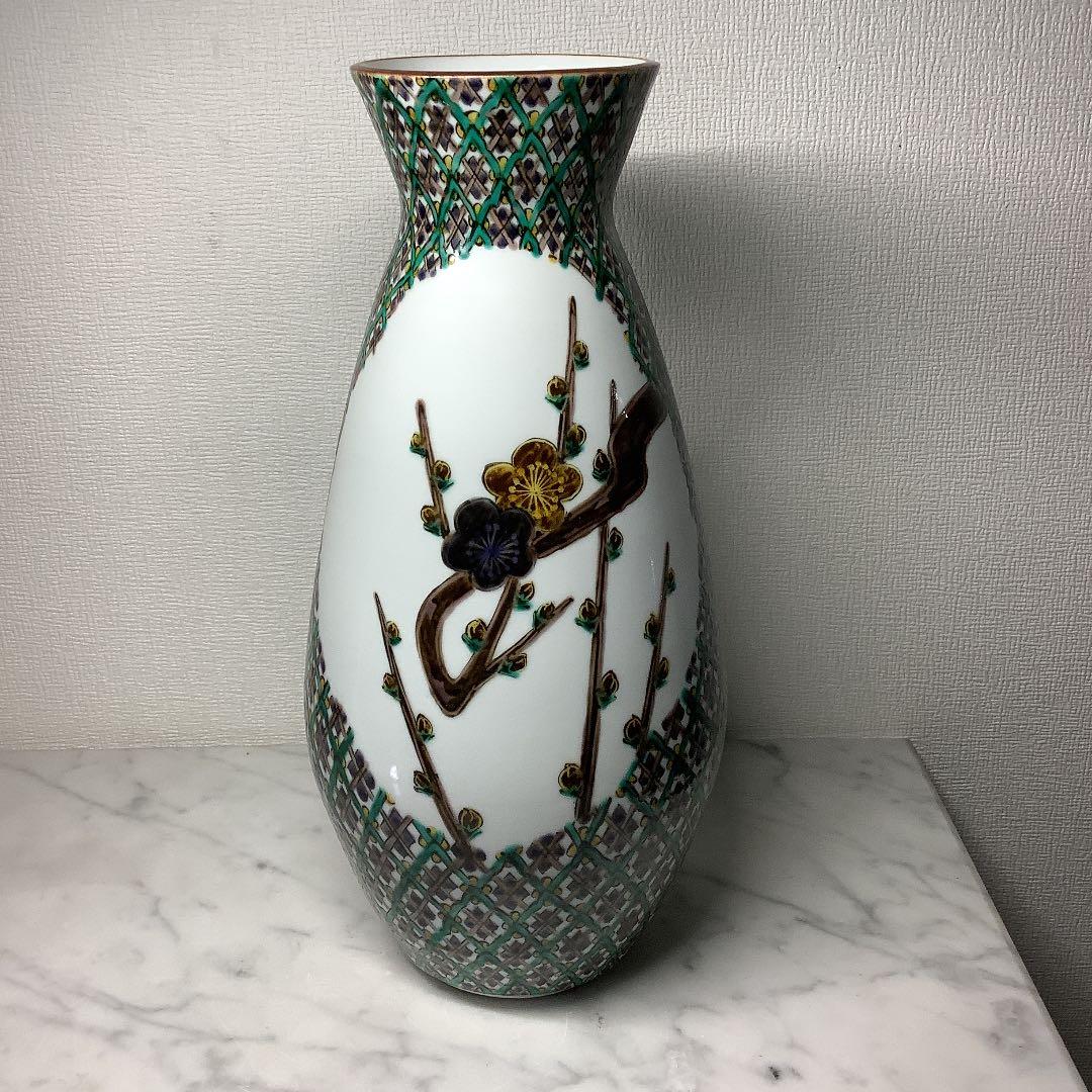 「お値下げ」九谷焼　初代　三ツ井為吉　花瓶