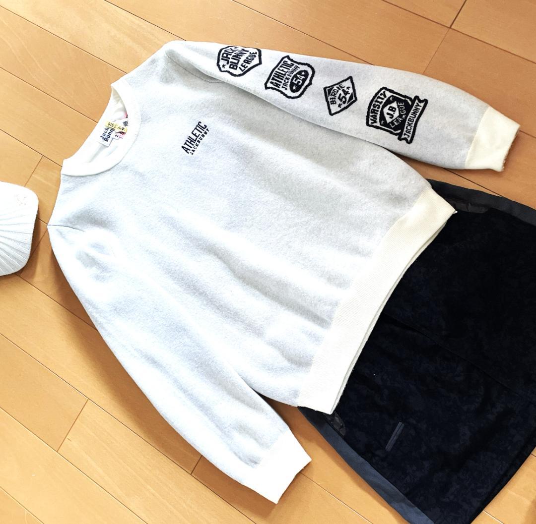 ★M.Kさま専用★ジャックバニー★防寒 蓄熱裏地付き！ロゴ入り 長袖セーター★