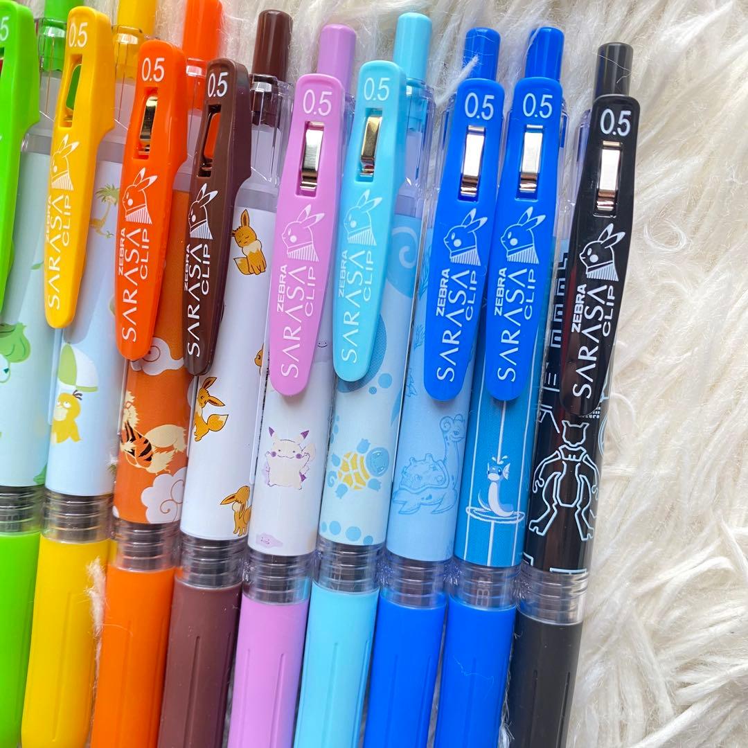 新品 ポケモン Zebra Sarasas 0.5mm ボールペン 12本セット