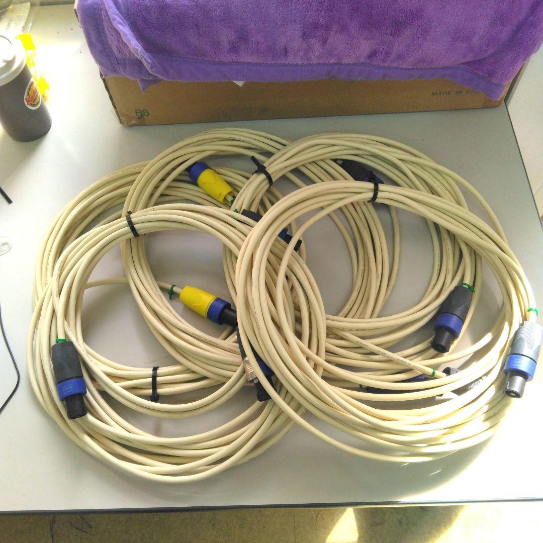 CANARE　4S6　スピーカーケーブル　スピコン10M　5本セット①