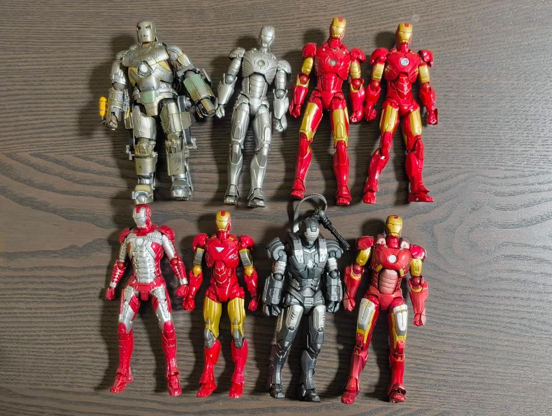 テ*ン様 アイアンマン フィギュアセット【ジャンク】リボルテック/S.H.Fig