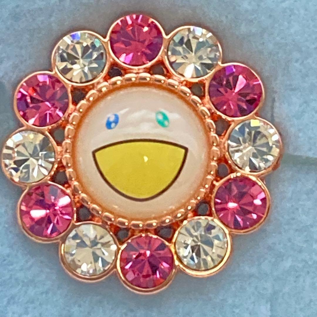 【新品】Liquem 村上隆 コラボ フラワー ピンズ（ピンクxホワイト）