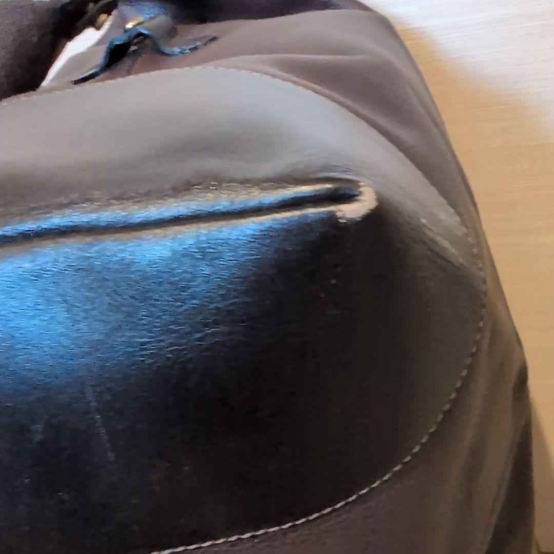 【美品】BALLY バリー ダークブラウン ボストンバッグ 2WAY シボ革