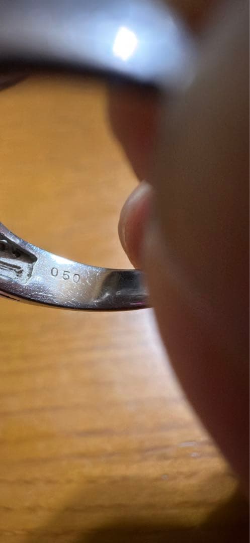 プラチナ900ルビー 花モチーフ リング