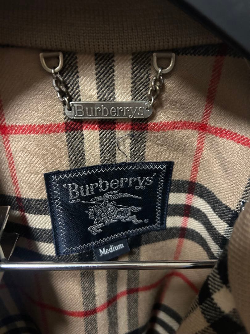バーバリー　ブラウン ジップアップジャケット チェック柄　M