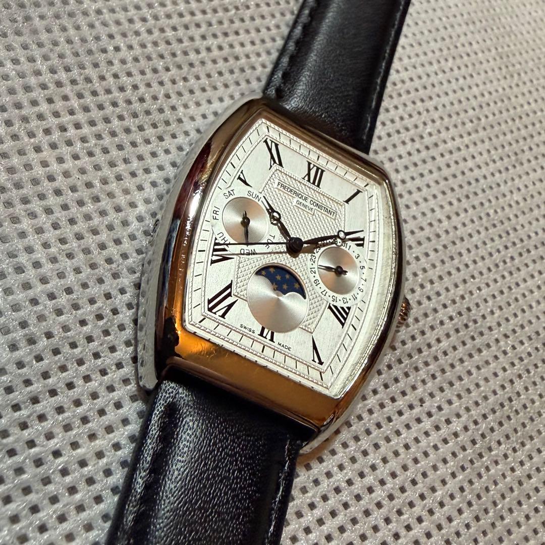 フレデリックコンスタント トノー シルバー文字盤 クォーツ 中古品