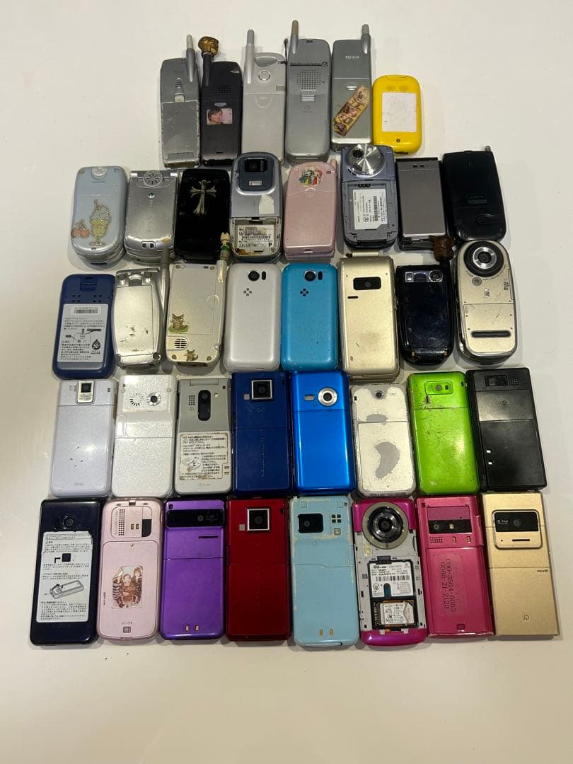 古い携帯電話39台 8台のAndroid ジャンク
