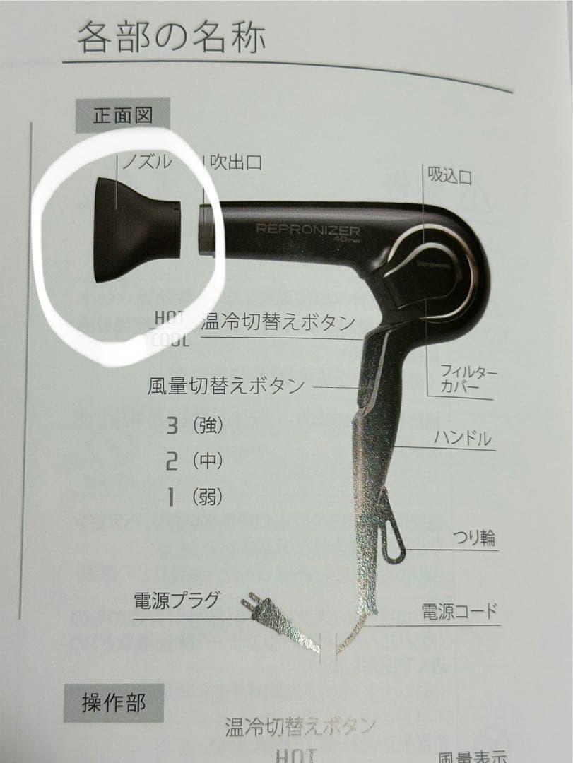 【美品】【注意事項あり】REPRONIZER 4D Plus ヘアドライヤー