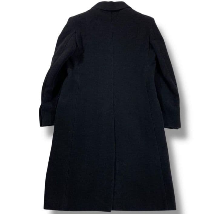【美品】マックスマーラ チェスターコート ロング丈 アンゴラ混 ネイビー 40